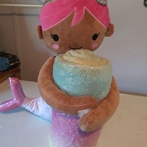 Mermaid plush toy and throw